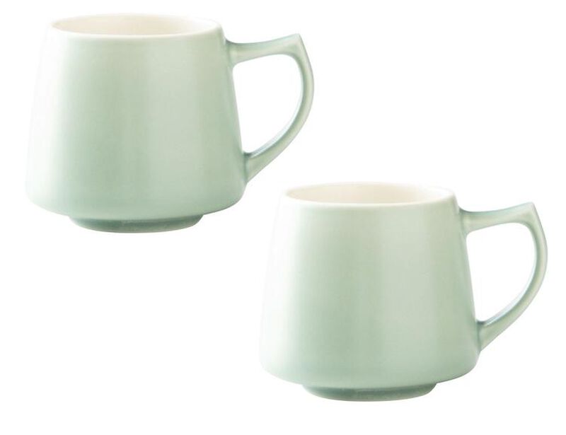 Lot de 2 tasses Aroma Cup Matte Green - ORIGAMI image number 0