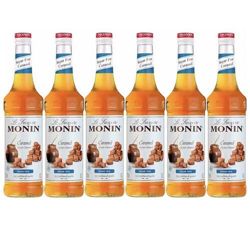 Monin Sirup Karamell ohne Zucker 6 x 0,7 L