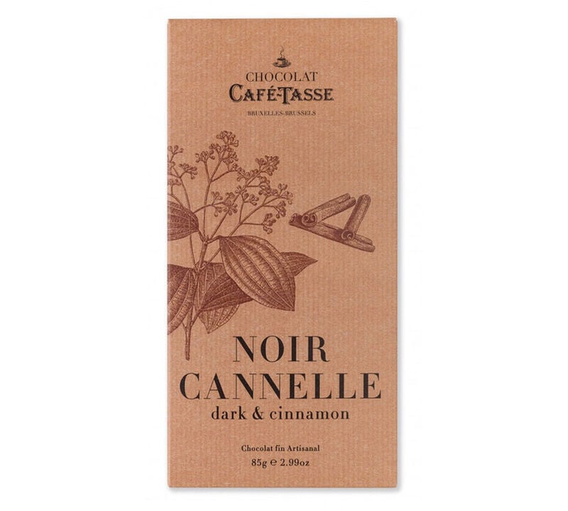Tablette Chocolat Noir & Cannelle - 85 g - CAF&Eacute; TASSE image number 0