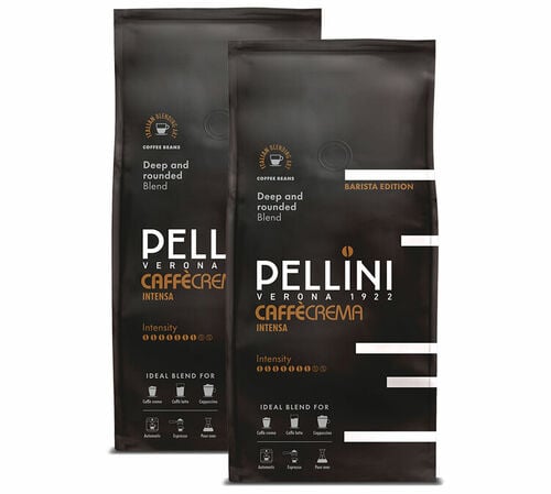 2 x 1 kg - Caf&eacute; en grain - Caff&egrave; Crema Intensa - PELLINI