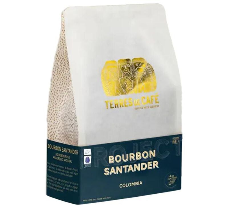 250 g - Caf&eacute; en grain - Colombie Caf&eacute; Bourbon Santander Bio - TERRES DE CAF&Eacute; image number 0