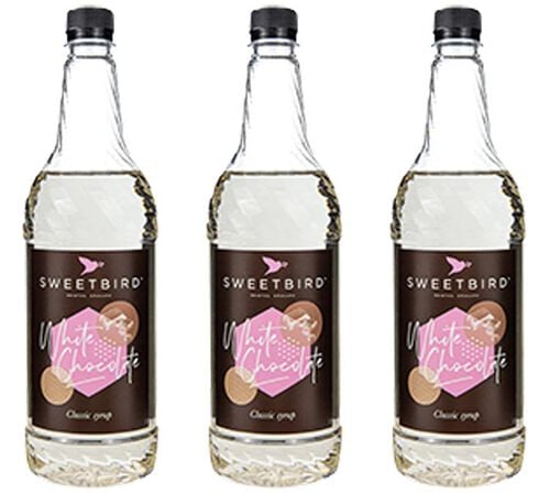 Lot de 3 Sirops Chocolat blanc 3 x 1L - SWEETBIRD