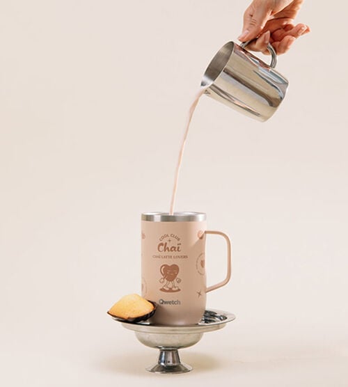 Mug tisani&egrave;re isotherme - COOL CLUB Cha&iuml; - 470ml- QWETCH image number 1