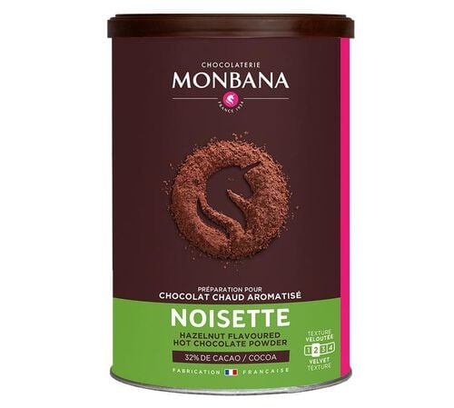 Chocolat Poudre Aromatis&eacute; Noisette - Vrac 250 g - MONBANA