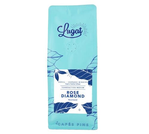 250 g - Caf&eacute; moulu - Br&eacute;sil Rose Diamond Mouture universelle - LUGAT
