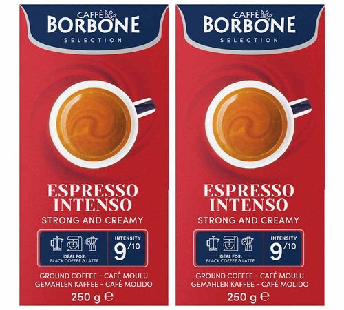 2 x 250 g - Caf&eacute; moulu - Espresso Intenso Blend - CAFF&Egrave; BORBONE