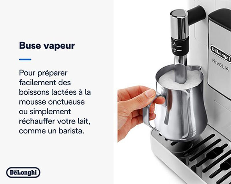 Expresso Broyeur DELONGHI Rivelia FEB 4435.W Blanc Arctique image number 11