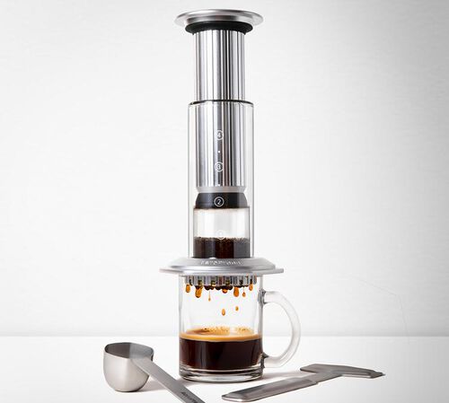 Aeropress Premium Portable Coffee Maker - Silver image number 2