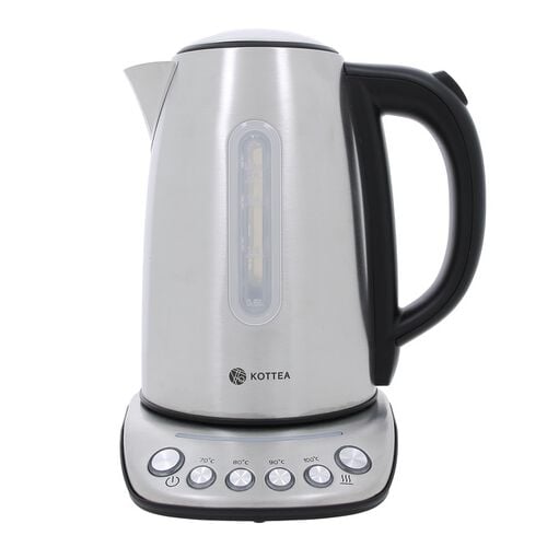 Wasserkocher KT102 mit einstellbarer Temperatur, Edelstahl 1.7L