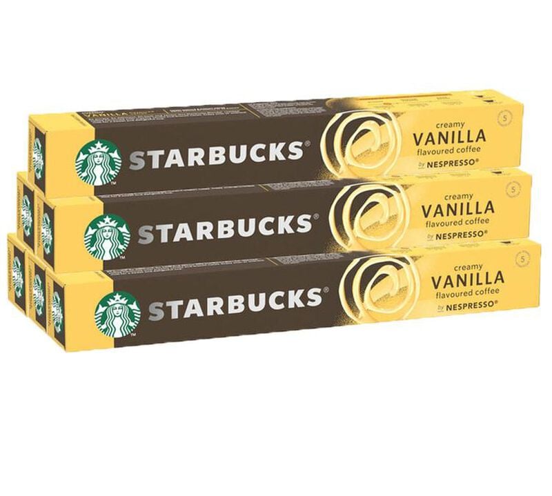 60 Nespresso* Original Compatible Capsules Vanilla Flavoured - STARBUCKS image number 0