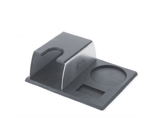 Tamping station 18/10 grade steel with mat - Motta