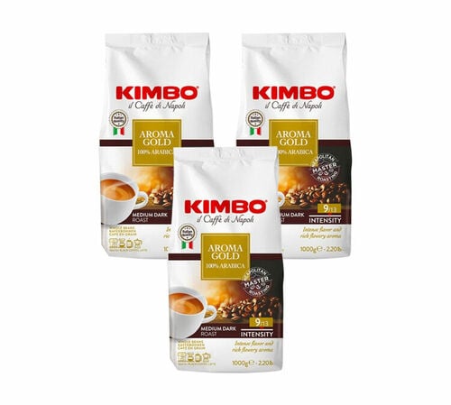 Kimbo Coffee Beans Aroma Gold 100% Arabica - 3kg