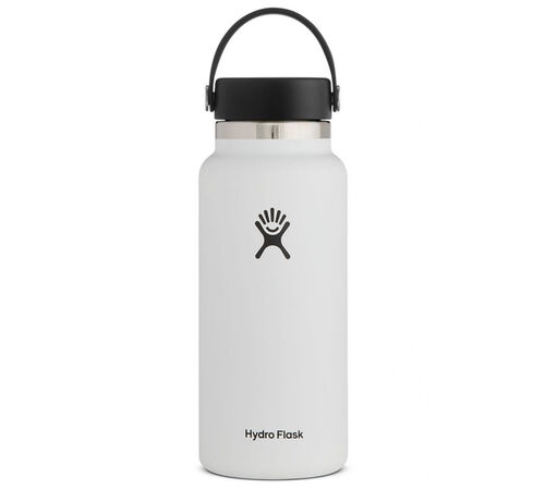 Bouteille isotherme Wide Mouth - White 94 cl - Hydro Flask
