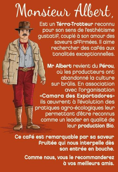 TerraMoka Organic Ground Coffee from Peru Monsieur Albert - 250g image number 2