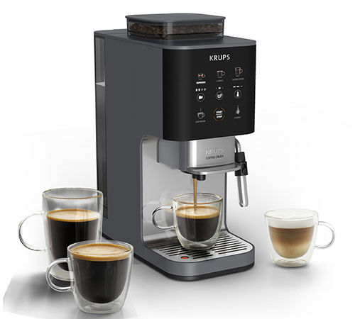 Machine expresso broyeur KRUPS Coffee Crush Milk SA404BE1 - Noire image number 2