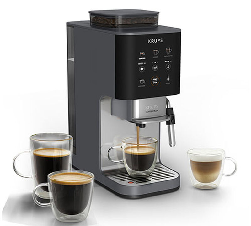 Machine expresso broyeur KRUPS Coffee Crush Milk SA404BE1 - Noire image number 2