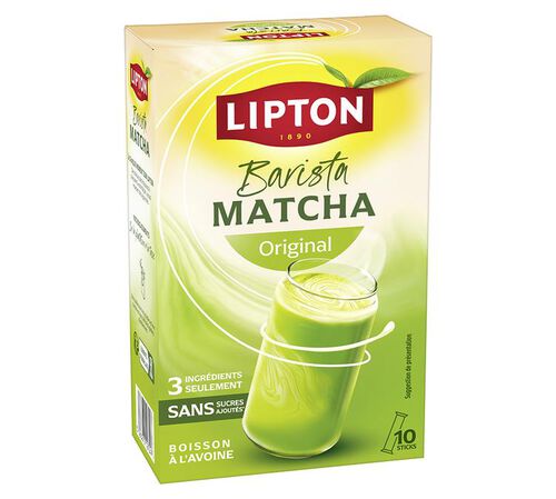 Barista Matcha original avoine - Th&eacute; instantan&eacute; - 10 sticks  - LIPTON