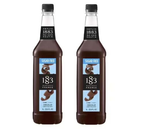 Sirop 1883 Routin Chocolat sans sucre - Bouteille Plastique - 2 x 1 L image number 0
