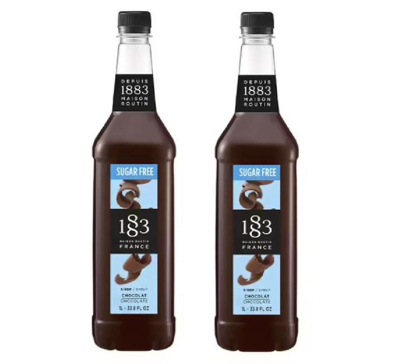 Sirop 1883 Routin Chocolat sans sucre - Bouteille Plastique - 2 x 1 L image number 0