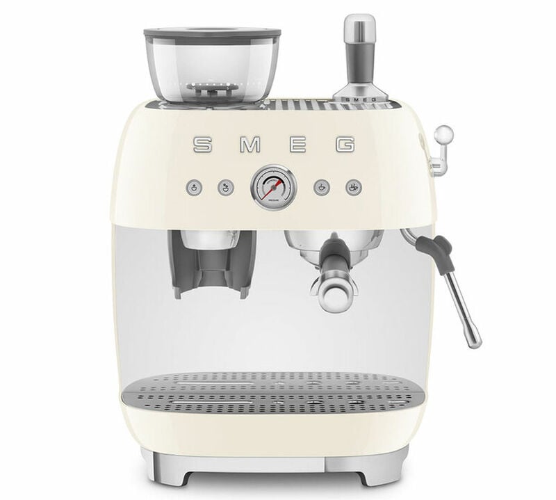 Machine expresso SMEG EGF03CREU Cr&egrave;me Ann&eacute;es 50 avec moulin int&eacute;gr&eacute; image number 0