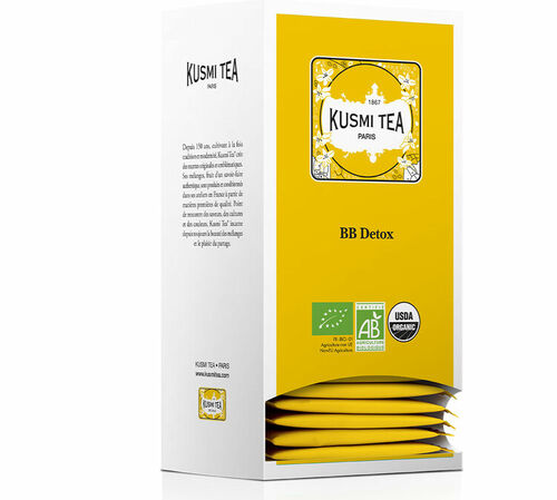 BB Detox Gr&uuml;ner- und Matetee f&uuml;r Gesch&auml;ftskunden - 25 Teebeutel - Kusmi Tea