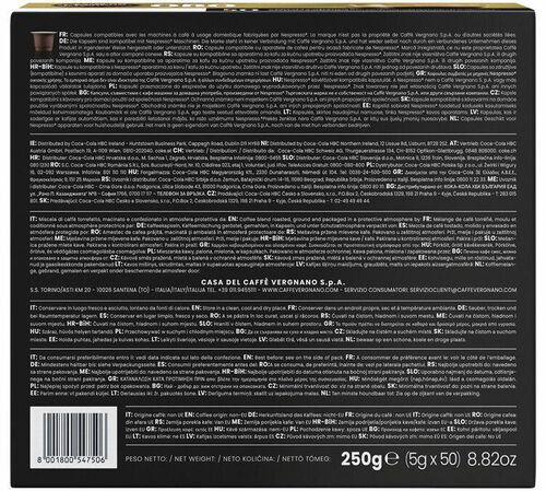 100 capsule compatibili Nespresso* Original Espresso Oro &ndash; Caff&egrave; Vergnano image number 3