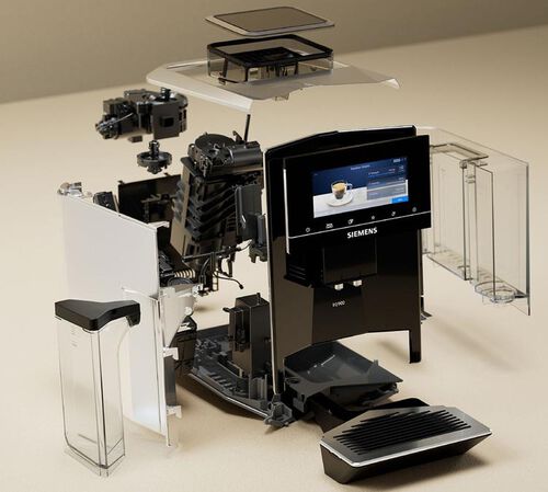 Expresso Broyeur SIEMENS EQ.900 TQ903R09 Noire image number 4