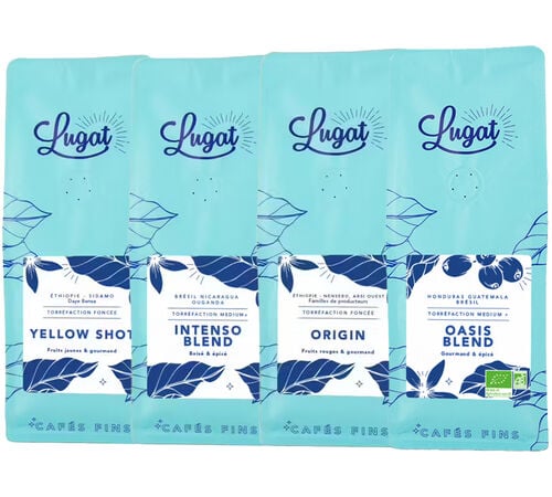 Lugat Espresso Selection Pack Specialty Coffee Beans - 4 x 250g