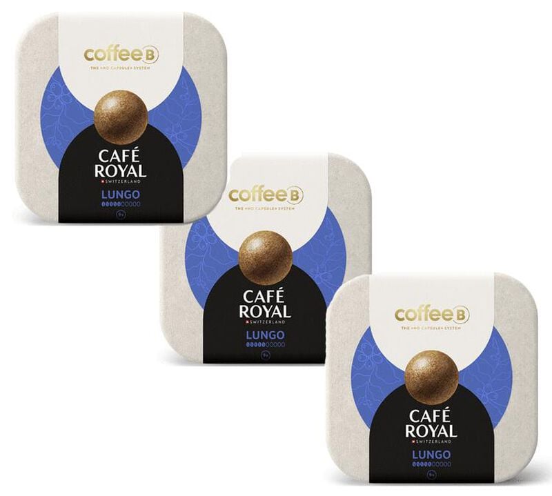 27 Boules de caf&eacute; Lungo compatibles CoffeeB - CAF&Eacute; ROYAL image number 0