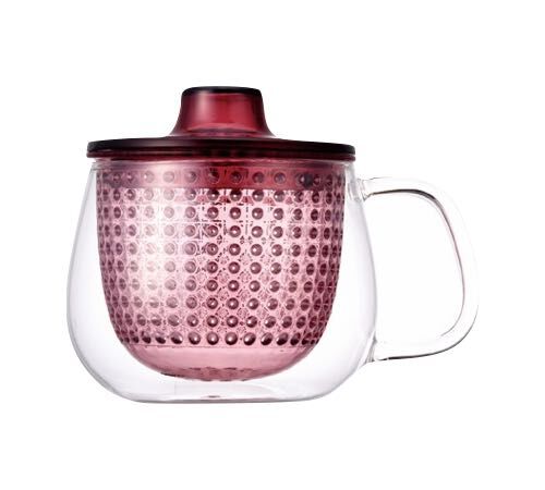 Kinto - UniMug Tasse mit Teefilter 350 ml rot
