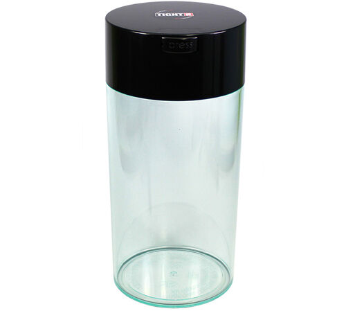 Boite conservatrice avec vide d'air 680gr/2.35L  - noire et transparente - Coffeevac