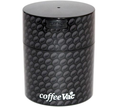 Boite conservatrice avec vide d'air 250g / 0.8L - Imprim&eacute;e grains + logo - Coffeevac
