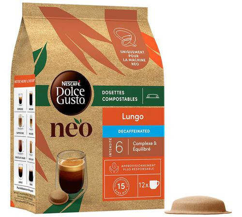 NEO BY NESCAF&Eacute; DOLCE GUSTO&reg; - Lungo Decaffeinato - 12 cialde image number 2
