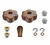 Lelit Drehkn&ouml;pfe-Set aus Zebrano-Holz f&uuml;r Lelit Mara PL62X und Bianca PL162T image