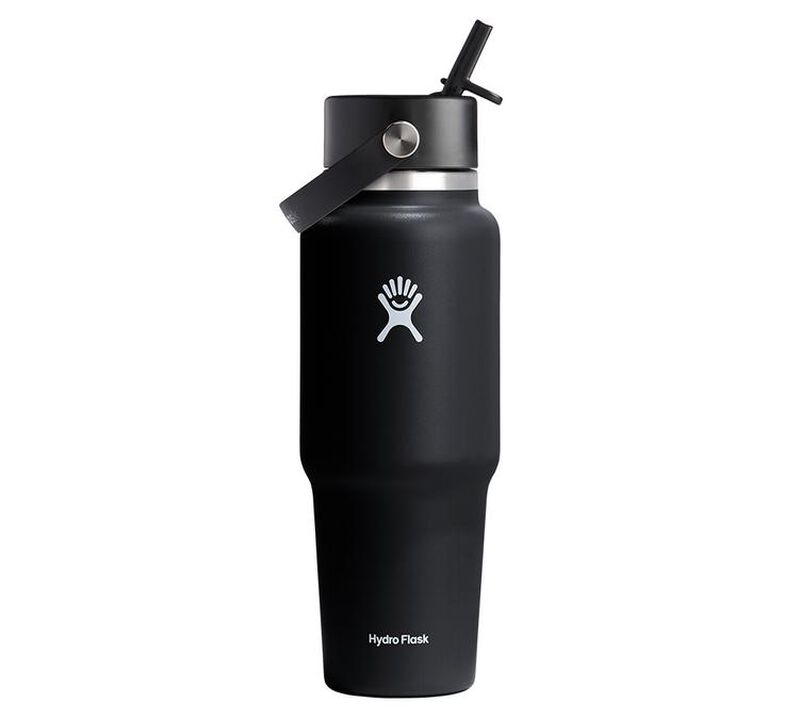 Bouteille isotherme Flex  Straw Cap Noir 94 cl - HYDRO FLASK image number 0