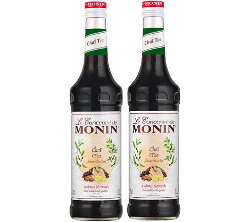Sirop Monin - Th&eacute; Cha&iuml; concentr&eacute;  - 2 x 70cl