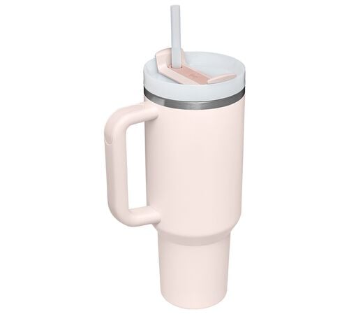 Mug isotherme avec paille The Quencher H2.O FlowState 1.18 L rose quartz- STANLEY image number 1