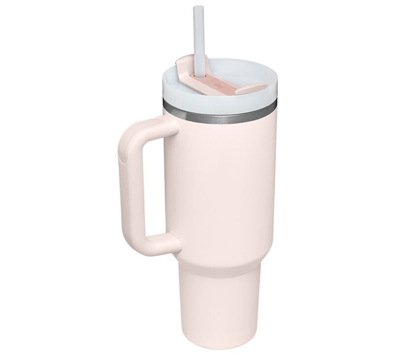Mug isotherme avec paille The Quencher H2.O FlowState 1.18 L rose quartz- STANLEY image number 1