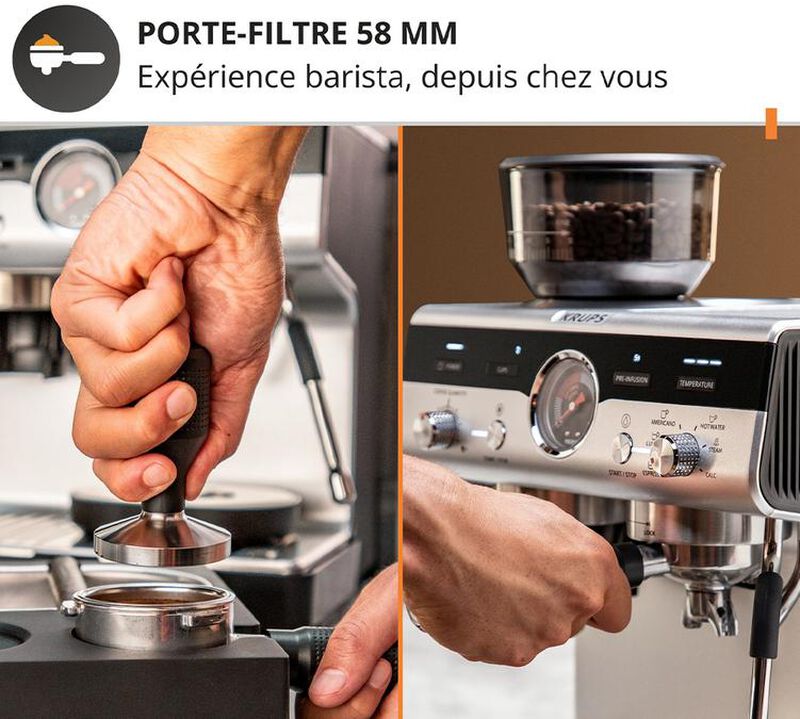 Machine expresso avec broyeur KRUPS Precision XP801T10 image number 4