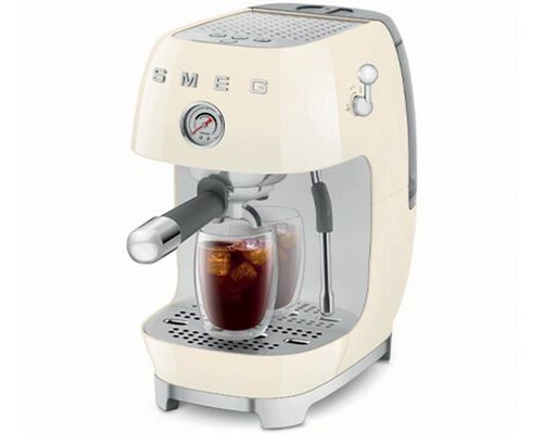 Machine &agrave; cafe Expresso manuelle "Ann&eacute;es 50" - Cr&egrave;me - SMEG - Parfait &eacute;tat image number 1