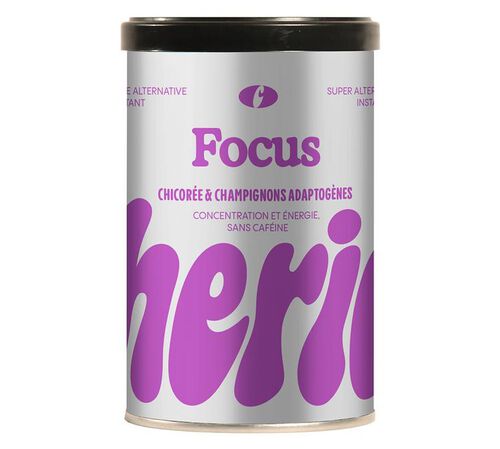 Focus - Chicor&eacute;e et champignon adaptog&egrave;ne - Boisson instantan&eacute;e -  Bo&icirc;te 120 g - CHERICO