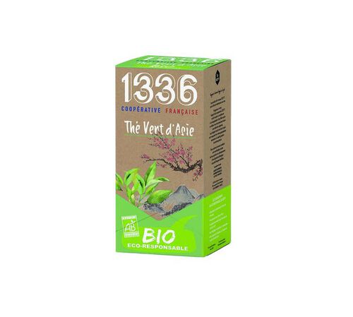 Th&eacute; vert d'Asie Bio - SCOP TI - 20 sachets fraicheurs