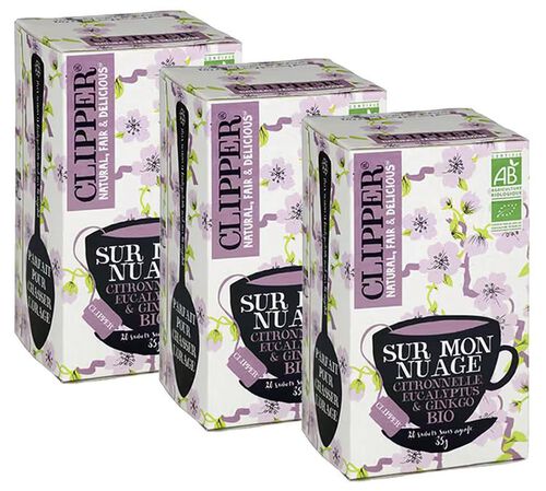 Pack Infusion Sur Mon Nuage Bio - 3 x 20 sachets - CLIPPER