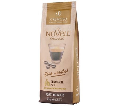 250 g - Caf&eacute; en grain - Cremoso Bio - CAF&Eacute;S NOVELL
