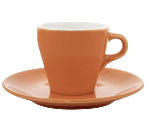 Tasses et sous tasses orange 9cl x3 - ORIGAMI image number 1