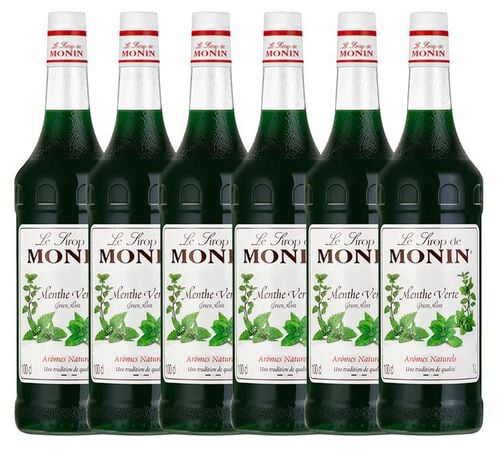 6 x Sirop  Menthe  1L - MONIN