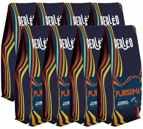 8 x 1 kg - Caf&eacute; en grain Purissima - Perl&eacute;o
