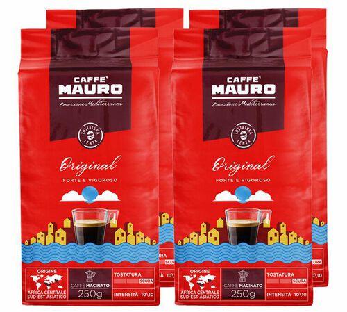 4 x 250 g - Caf&eacute; moulu - Original - CAFF&Egrave; MAURO