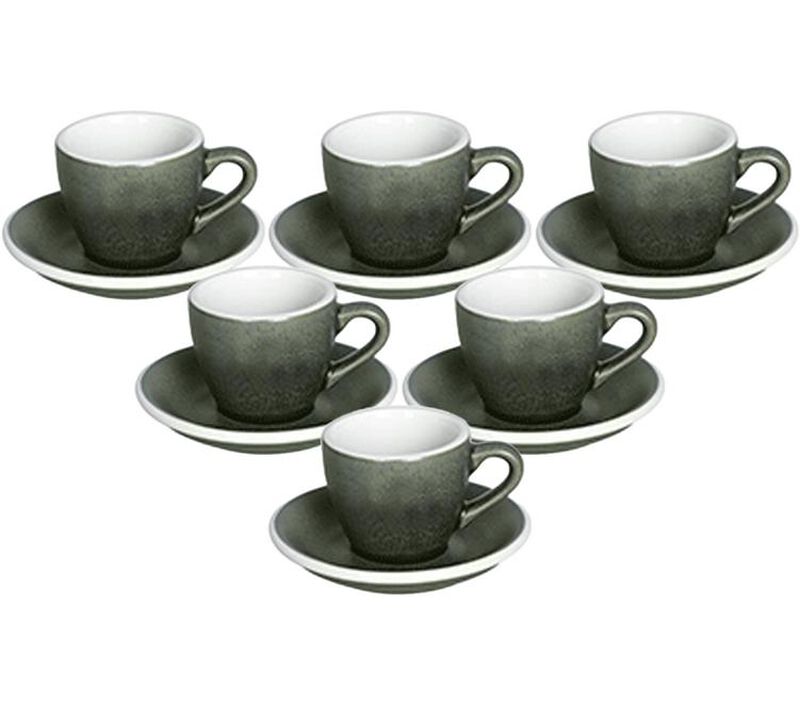 6 tasses Espresso 80 ml + 6 sous tasses - Forest - Loveramics image number 0