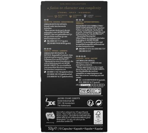 50 Nespresso* Original Compatible Capsules Or Absolu &ndash; L'Or Espresso image number 2